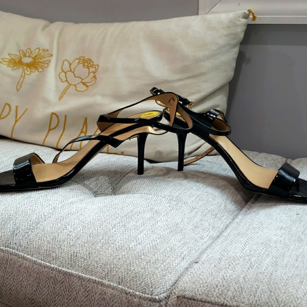 MK patent leather sandals
